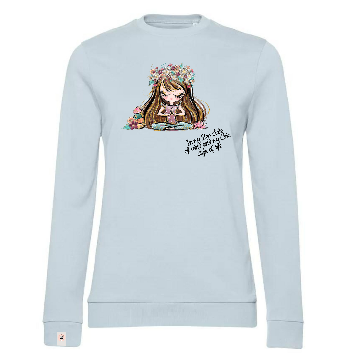 ZEN & CHIC felpa girocollo leggera French Terry