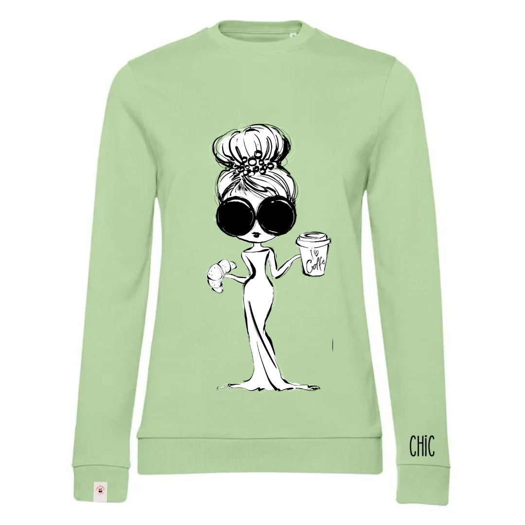 CHIC felpa girocollo leggera French Terry Elephant