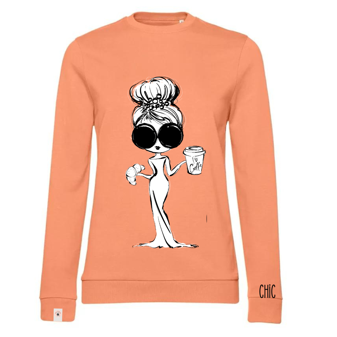 CHIC felpa girocollo leggera French Terry Elephant