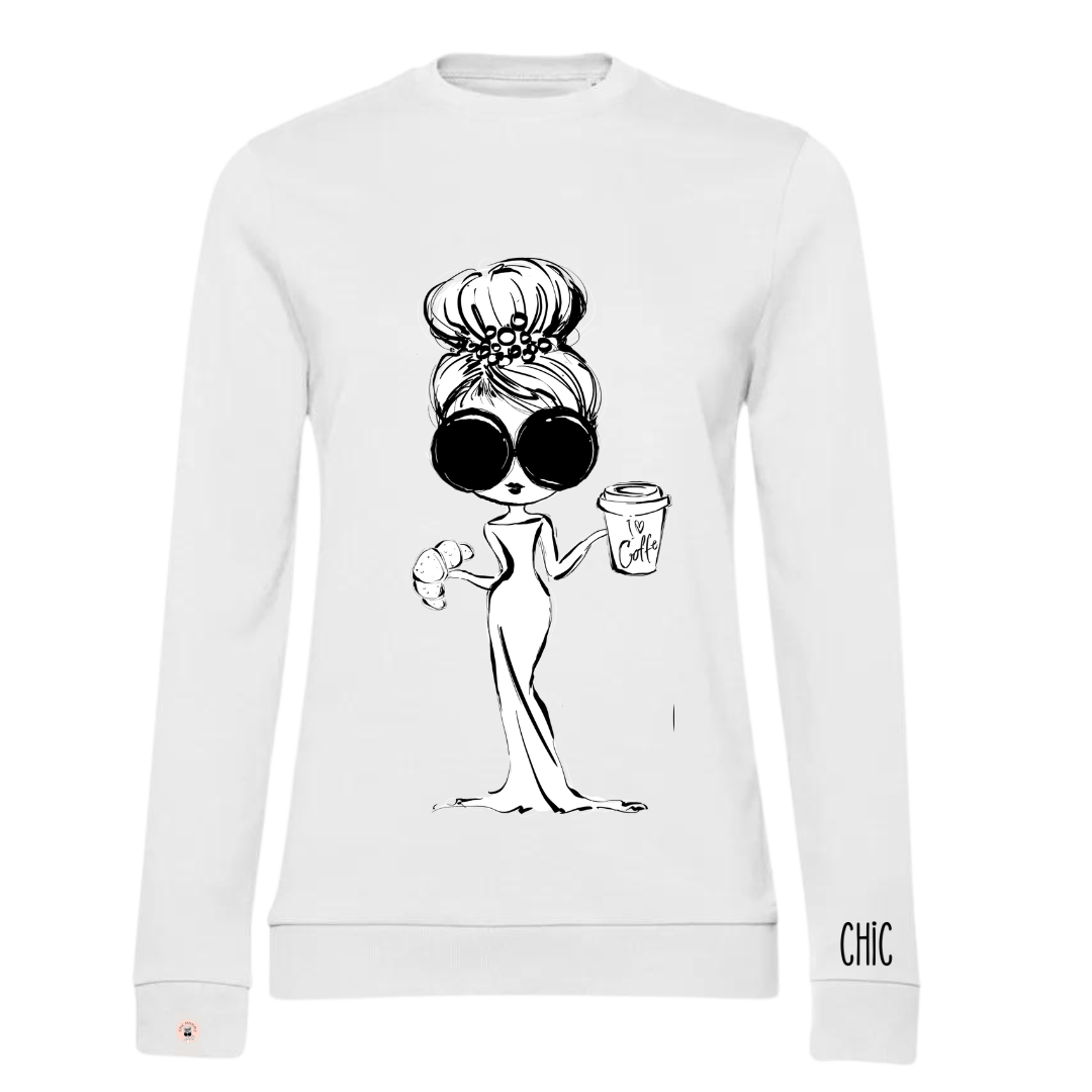 CHIC felpa girocollo leggera French Terry Elephant