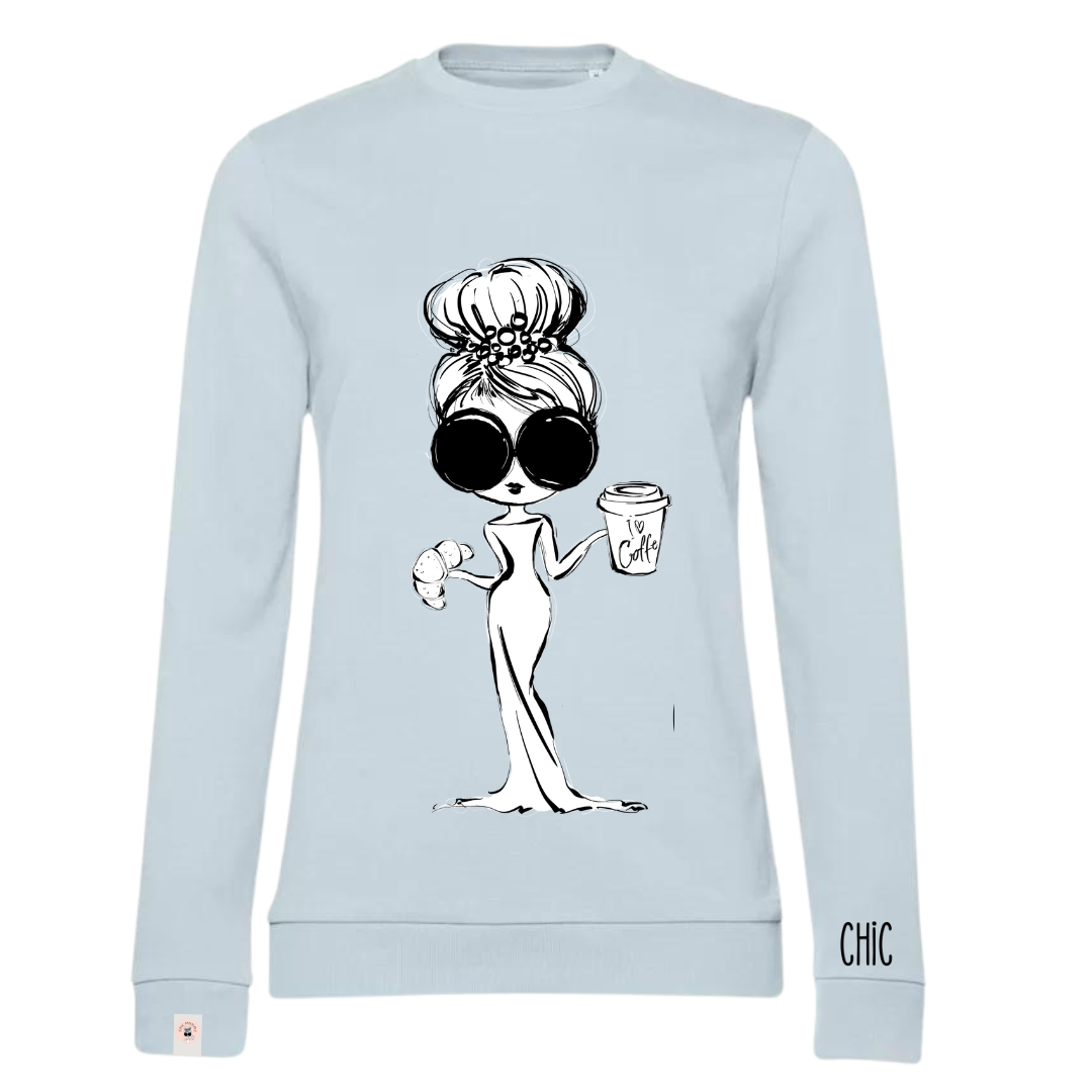 CHIC felpa girocollo leggera French Terry Elephant