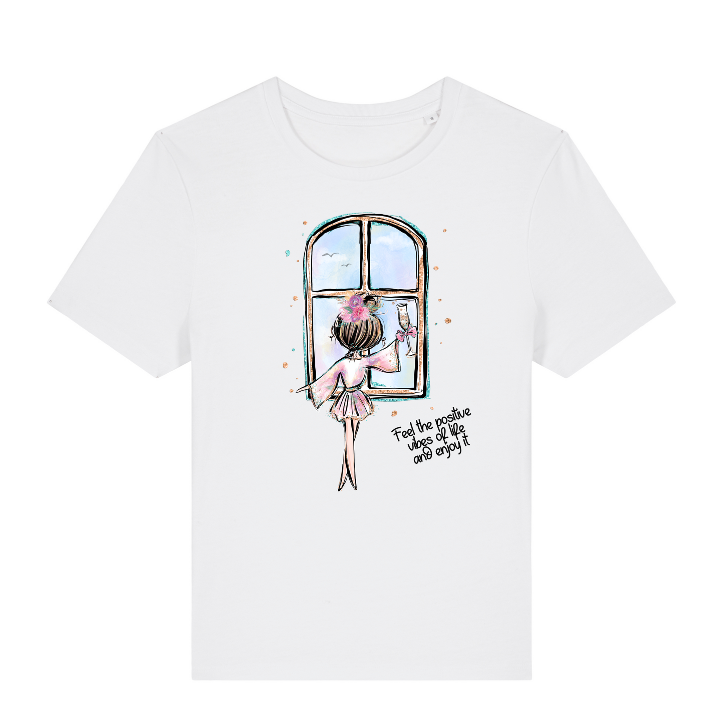 POSITIVE VIBES T-shirt Slim fit