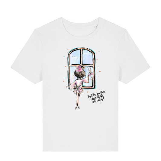 POSITIVE VIBES T-shirt Slim fit