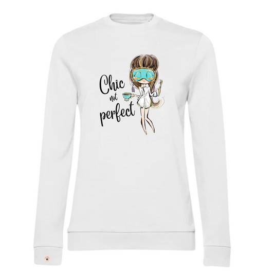 CHIC NOT PERFECT felpa girocollo leggera French Terry