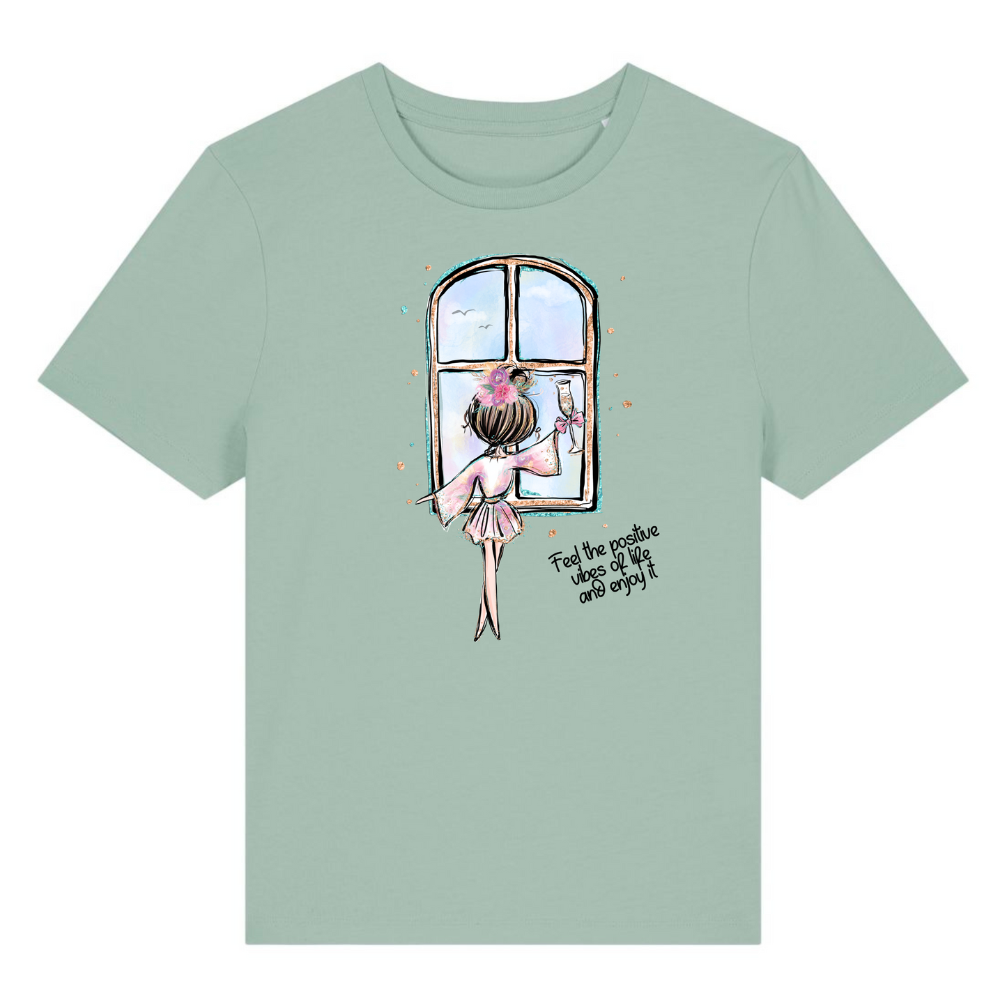 POSITIVE VIBES T-shirt Slim fit