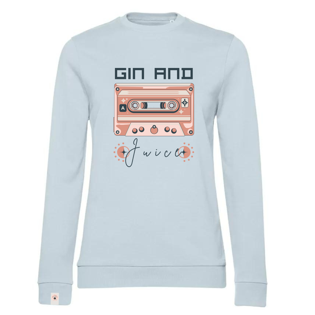 GIN & JUICE felpa girocollo leggera French Terry