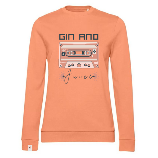 GIN & JUICE felpa girocollo leggera French Terry