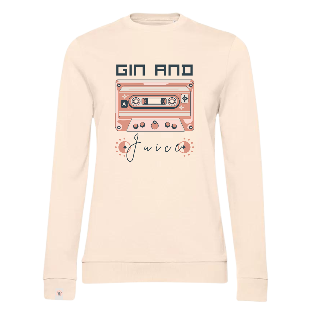 GIN & JUICE felpa girocollo leggera French Terry