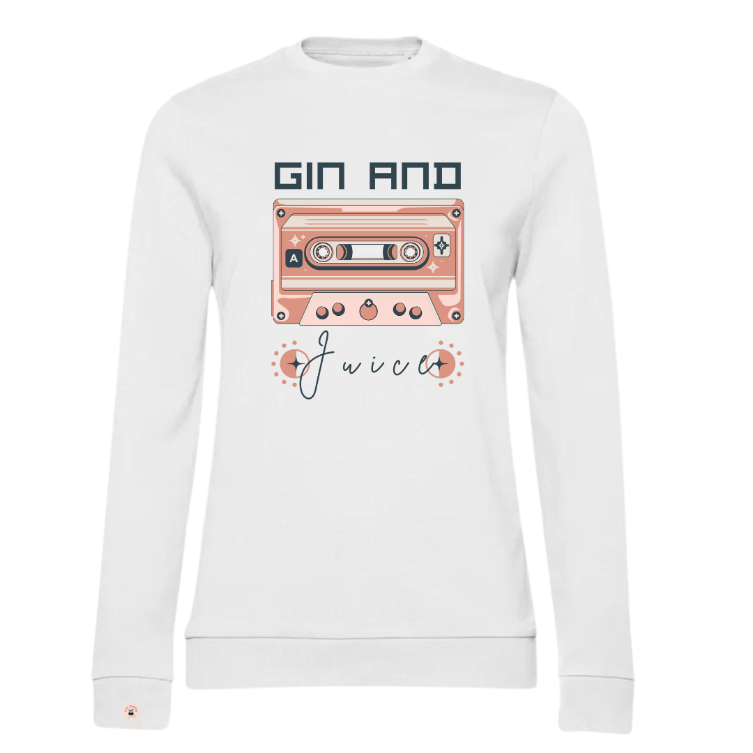 GIN & JUICE felpa girocollo leggera French Terry