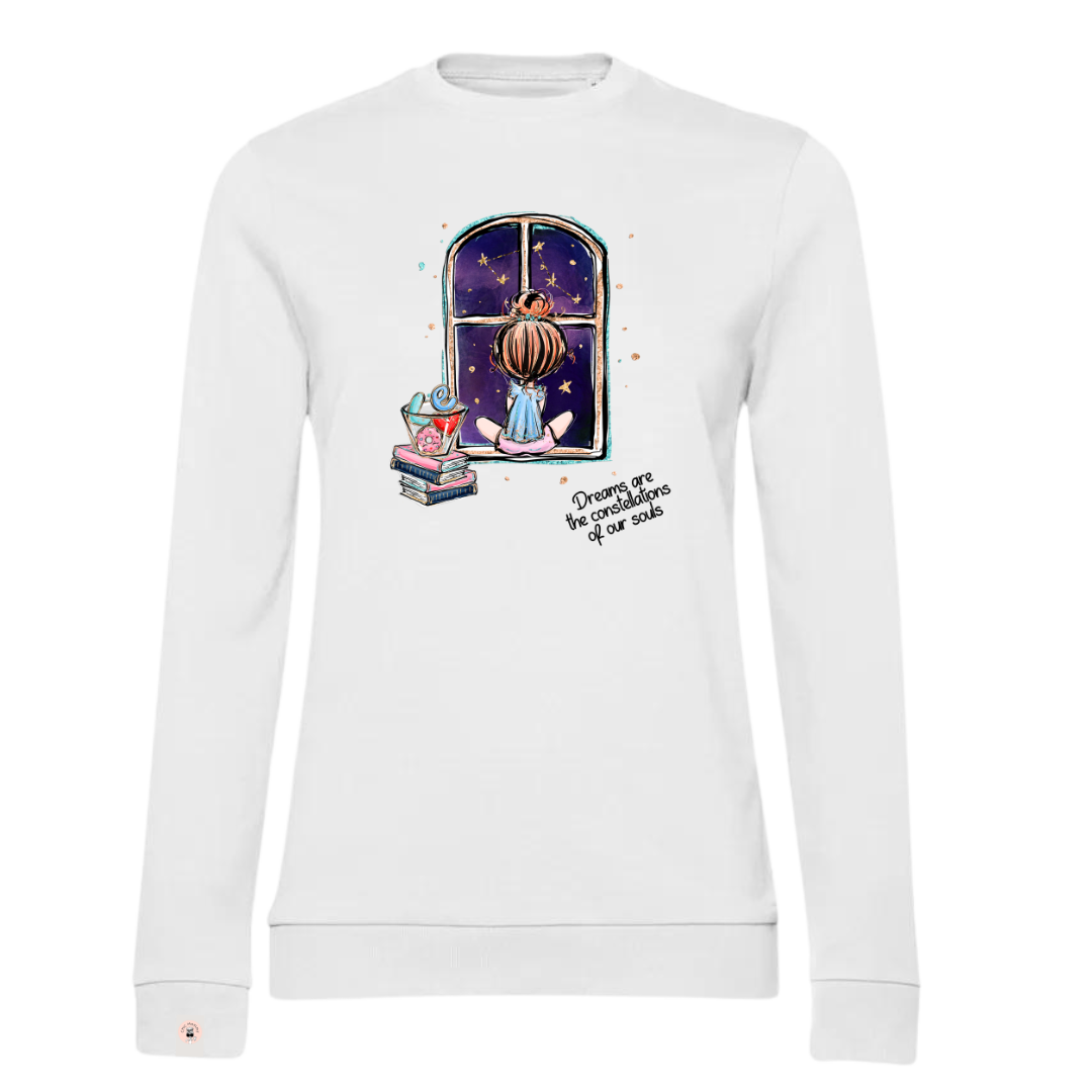 DREAMS felpa girocollo leggera French Terry