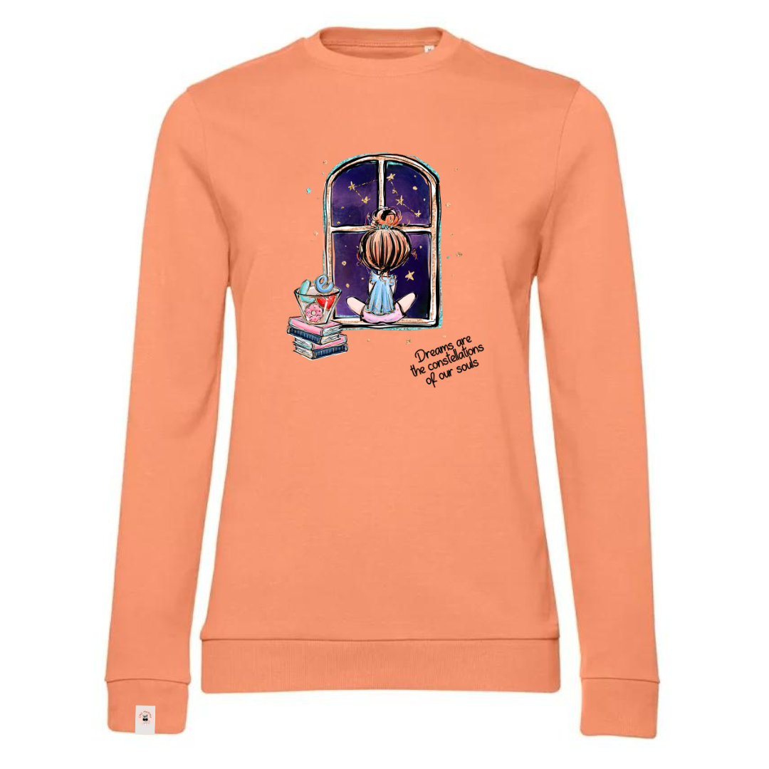 DREAMS felpa girocollo leggera French Terry