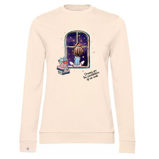 DREAMS felpa girocollo leggera French Terry