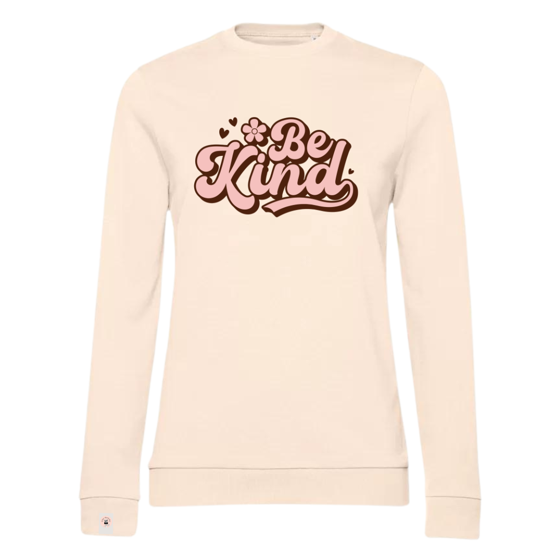 BE KIND felpa girocollo leggera French Terry